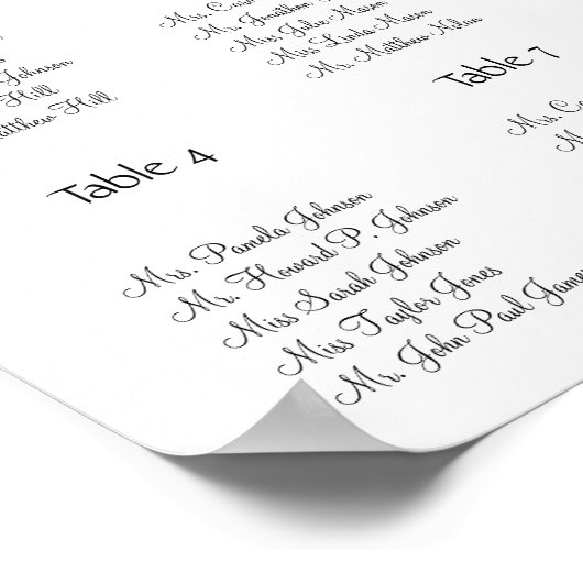 Poster Sièges Mariages roses Graphique 17 Tableaux (Coin)