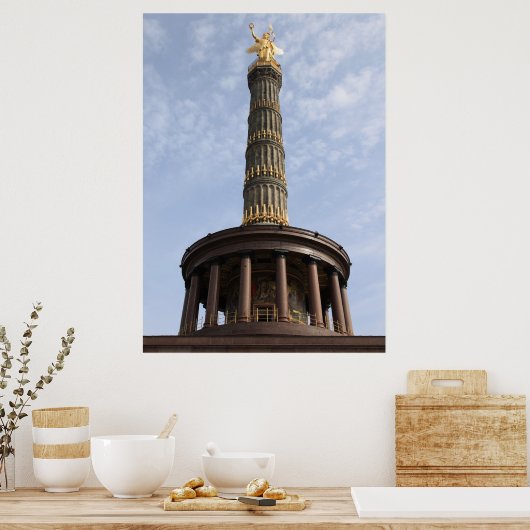 Poster Siegessäule Berlin (Cuisine)