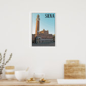 Poster Siena Palazzo Pubblico Matin (Cuisine)