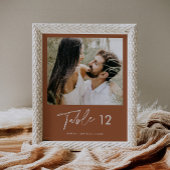 Poster SIENNA Bohemian Photo Table Numéro 8x10