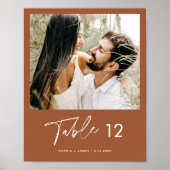 Poster SIENNA Bohemian Photo Table Numéro 8x10 (Devant)