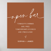 Poster SIENNA Open Bar Mariage (Devant)