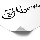Poster Sienne Blanc Noir (Coin)