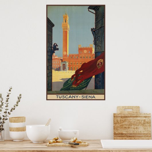 Poster Sienne Toscane (Cuisine)
