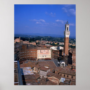 Poster Sienne Toscane Italie