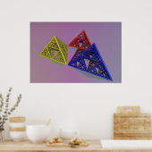 Poster Sierpinski Pyriamides (Cuisine)
