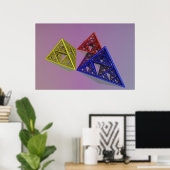 Poster Sierpinski Pyriamides (Bureau à domicile)