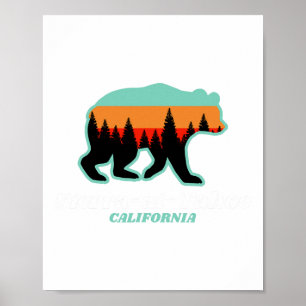 Poster Sierra-at-tahoe Ski Snowboard Californie Bea