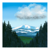 Sierra Blanca en hiver, Nouveau-Mexique Paysage