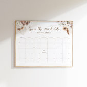 Poster SIERRA Boho Devinez La Date D'Arrivée Baby Game 16