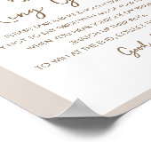 Poster SIERRA Boho Ring Game Ne pas dire Bride Signé (Coin)