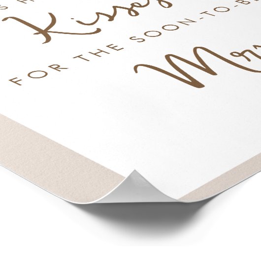 Poster SIERRA Devine Combien De Baisers Fête des mariées (Coin)