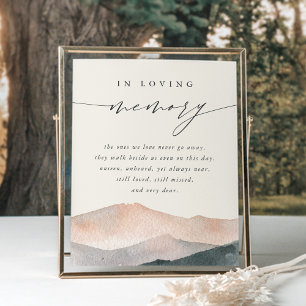 Poster Sierra Dusk Symbole commémoratif du Mariage de l