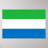 Poster Sierra Leone Flag (Devant)