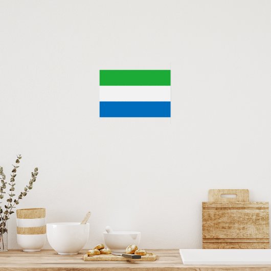 Poster Sierra Leone Flag (Cuisine)