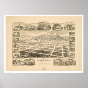 Poster Sierra Madre, Californie (1617A)
