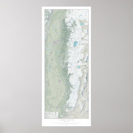 Poster Sierra Snow Cover 2017 (Devant)