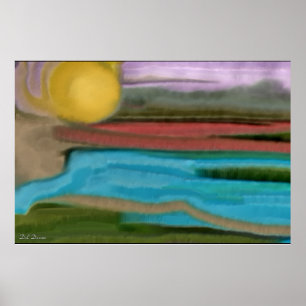 Poster Sierra Sunrise Art Abstrait