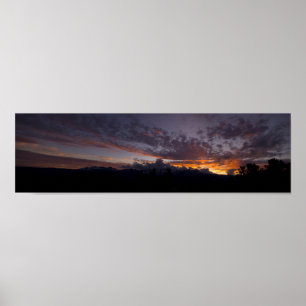 Poster Sierra Sunset Panorama