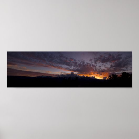 Poster Sierra Sunset Panorama (Devant)