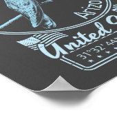 POSTER SIERRA VISTA ARIZONA - ILLUSTRATION D'OISEAUX HUMM (Coin)