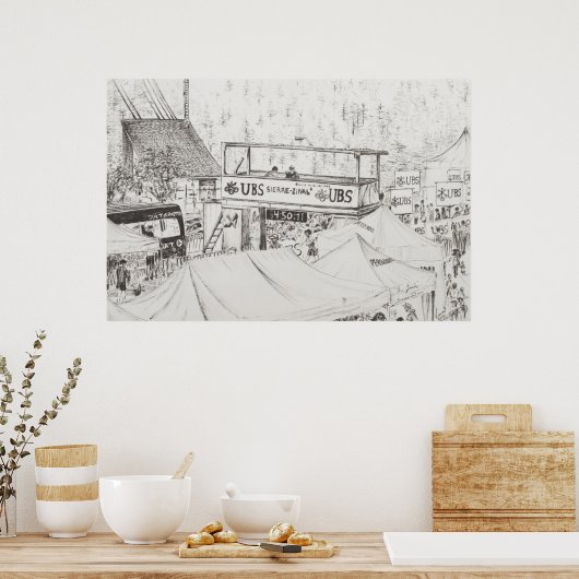 Poster Sierre à Zinal Mountain Race Fin 2012. (Cuisine)