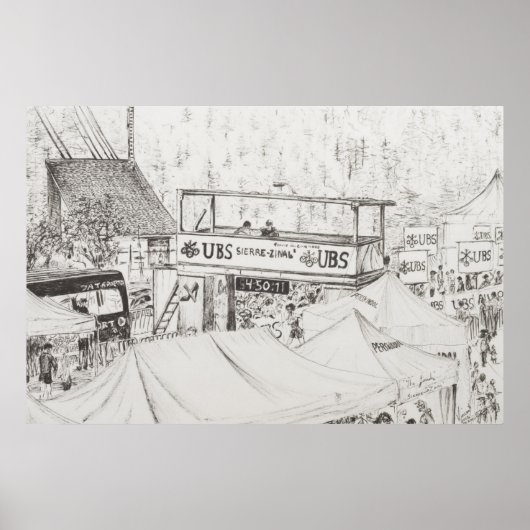 Poster Sierre à Zinal Mountain Race Fin 2012. (Devant)