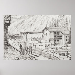 Poster Sierre à Zinal Mountain Race La fin 2009