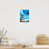 Poster Siesta Key Beach Floride Travel Print (Cuisine)