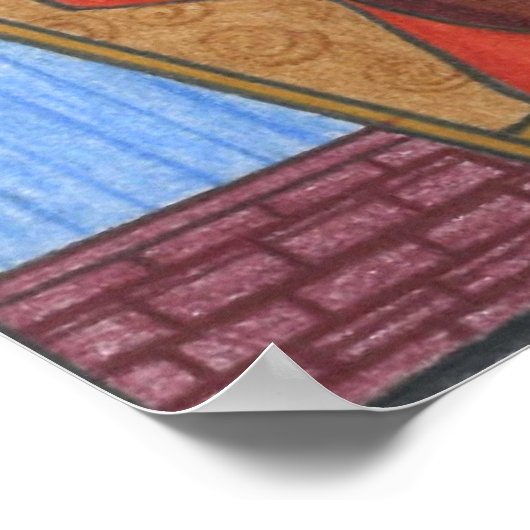 Poster Siffleur de couple interracial (Coin)