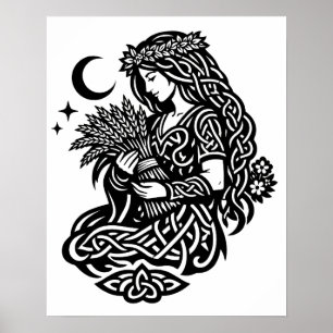 Poster Sigil de la Vierge — Encre de zodiaque liée à la T