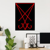Poster Sigil de Lucifer (Bureau à domicile)