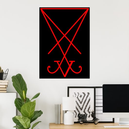 Poster Sigil de Lucifer (Bureau à domicile)