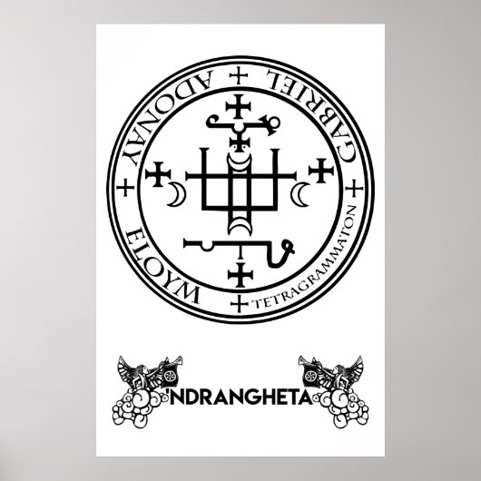 Poster sigillo Arcangelo Gabriele - 'Ndrangheta (Devant)