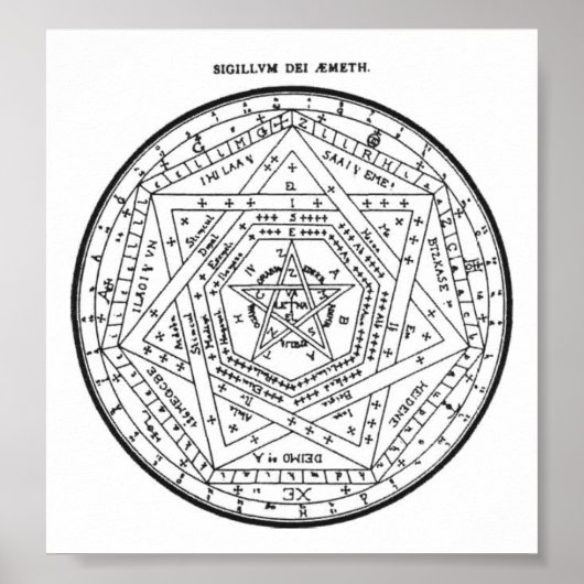 Poster Sigillum Dei Aemeth (Devant)