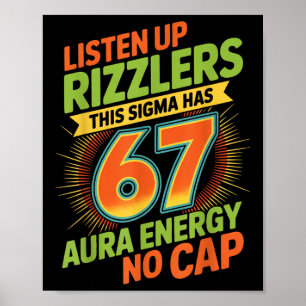 Poster Sigma a 67 Aura Numéro 67 Aura Fermage Crème Glacé