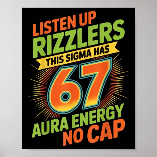 Poster Sigma a 67 Aura Numéro 67 Aura Fermage Crème Glacé (Devant)