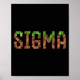 Poster Sigma - Jeu vidéo rétro Pixel Art 8 bits Pc Gamer 