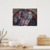 Poster Sigmund Freud Street Art (Cuisine)