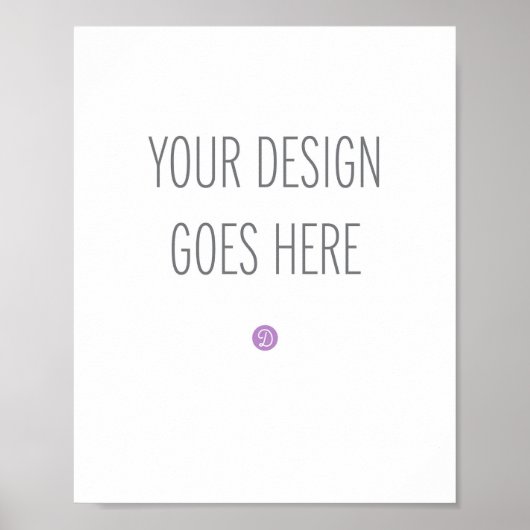 Poster Sign Afdrukken (8"x10") (Voorkant)