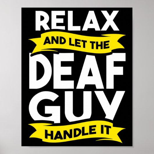 Poster Sign Language Deaf Awareness Hearing Loss And Asl (Devant)