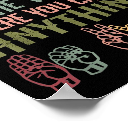 Poster Sign Language Deaf Awareness Kindness Asl Language (Coin)