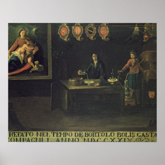 Poster Sign of the Ventian Pharmacists' Guild, 1729 (Devant)