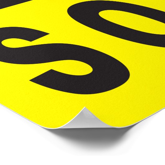 Poster Sign yellblack (Coin)