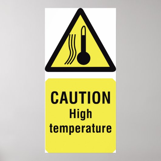Poster Signal à haute température (Devant)
