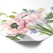 Poster Signal Baby shower fleur sauvage Late Night Diapés (Coin)