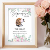 Poster Signal beagle de signature de chien