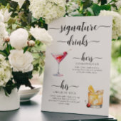 Poster Signal boisson Leyton Modern Minimal Signature