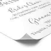 Poster Signal boisson signature fleur cerise printemps (Coin)