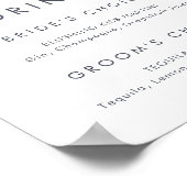 Poster Signal boisson signature simple Mountain (Coin)